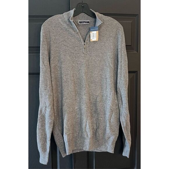 Charles Tyrwhitt Cashmere Quarter Zip Sweater - Picture 3 of 6